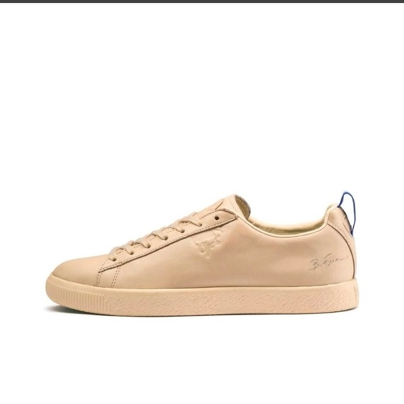 NWB Puma Clyde Beige Low-Top Sneakers - Picture 4 of 9